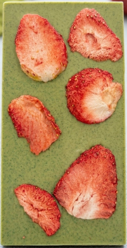 Strawberry - Matcha Chocolate Bar