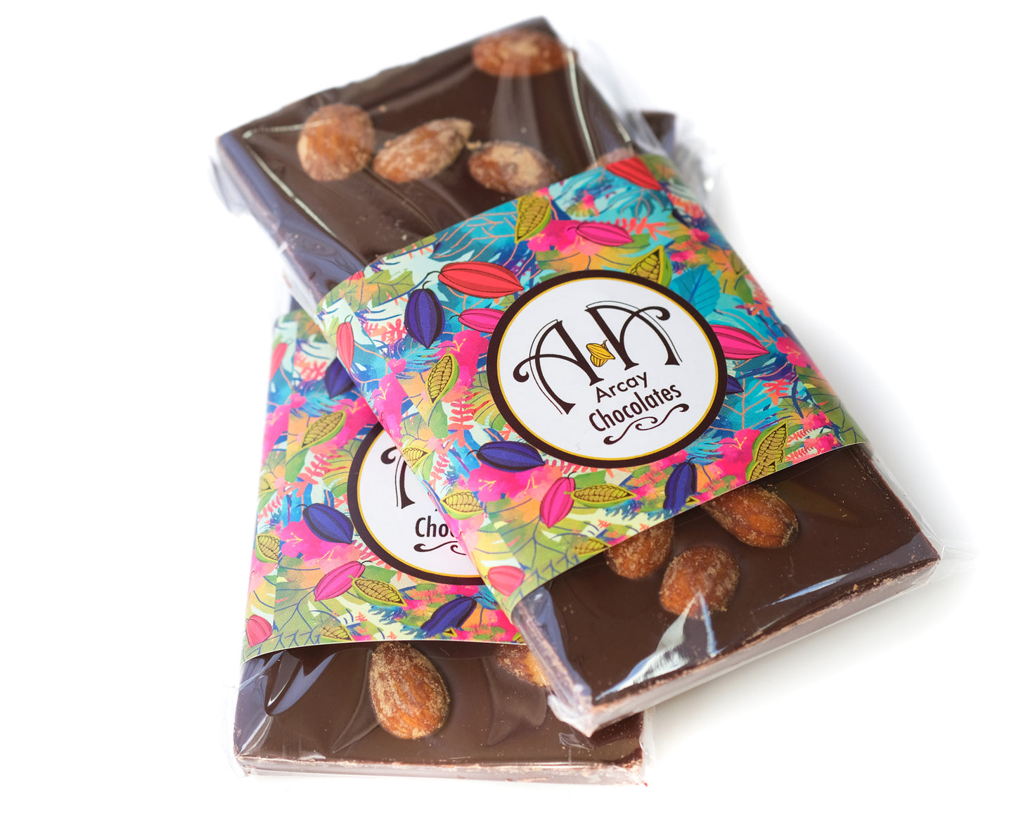 Smoked Almonds Dark Chocolate 70% Bar