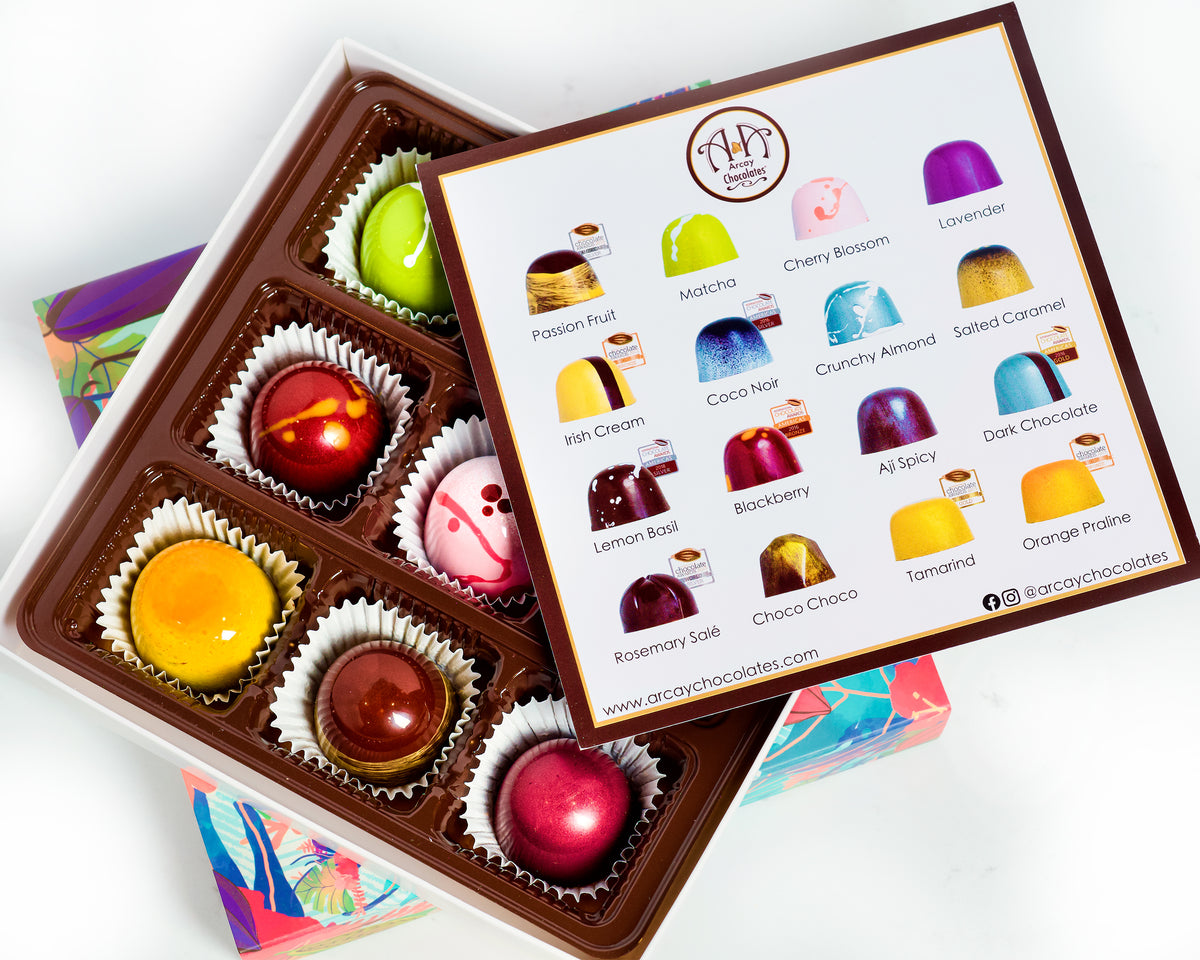 Box of 9 Bonbons – Arcay Chocolates