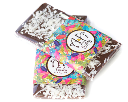 Dark Chocolate Coconut Flakes  Bar
