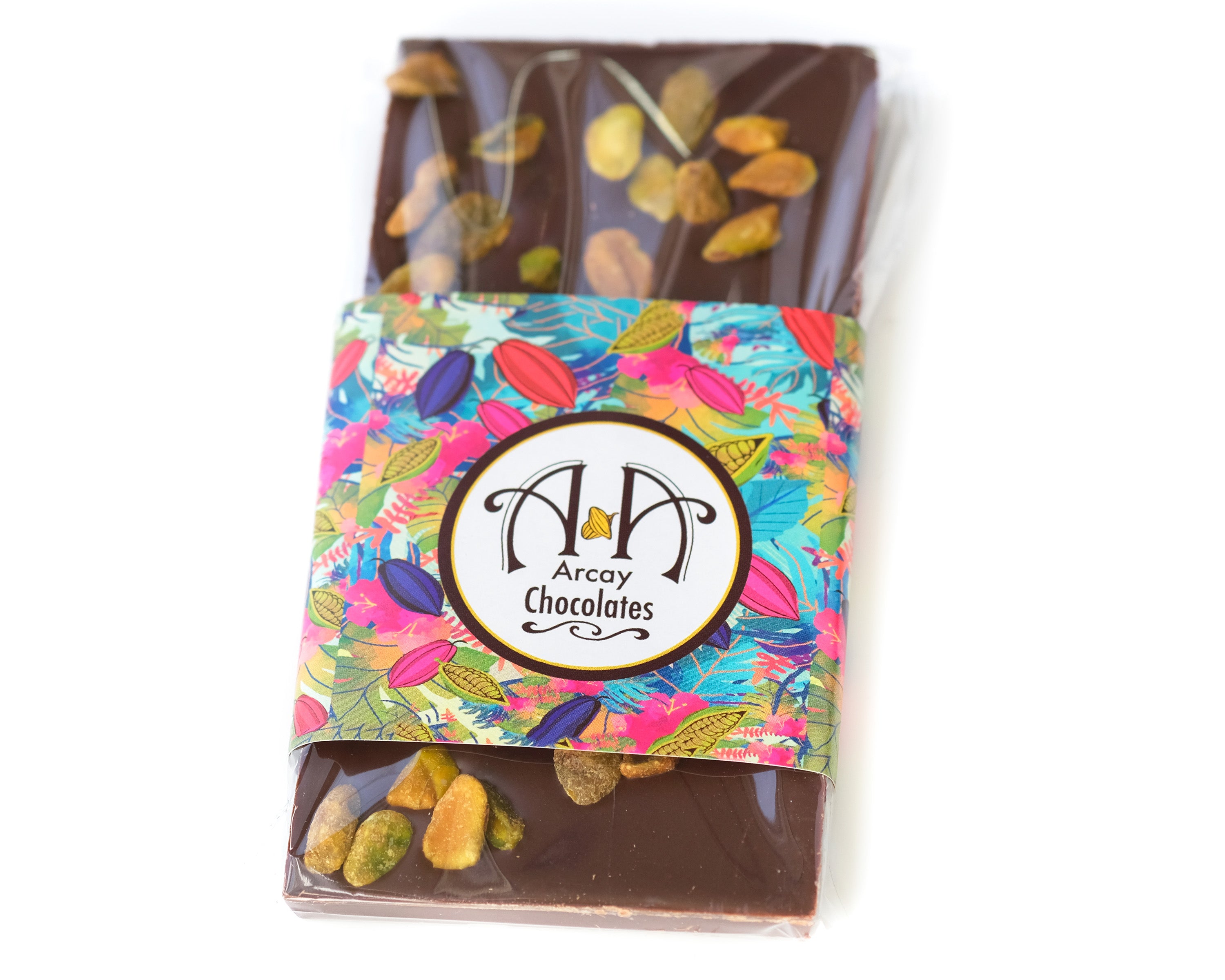 Dark Chocolate 70% Bar Pistachio & Sea Salt